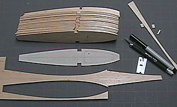 Cut the rib blanks using the template.
